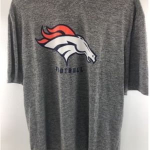 Gray Denver Broncos Football TX3 Cool logo graphic